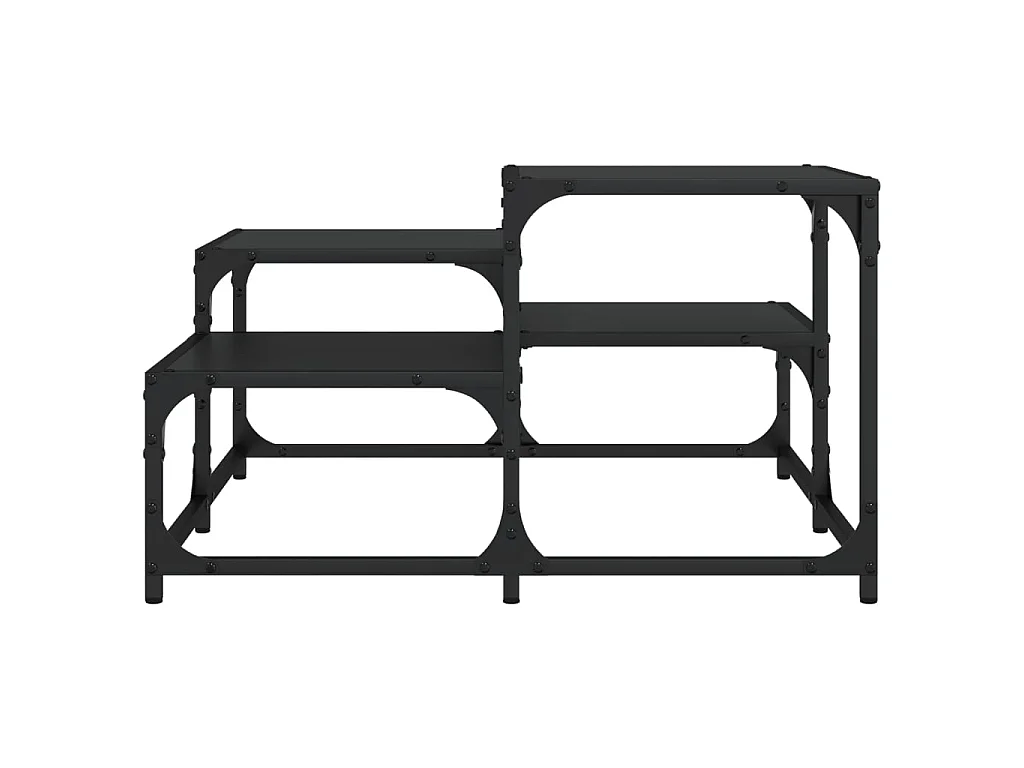 Couchtisch Beistelltisch Schwarz 68x68x40 cm Holzwerkstoff -MN55888