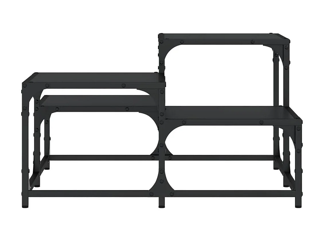 Couchtisch Beistelltisch Schwarz 68x68x40 cm Holzwerkstoff -MN55888