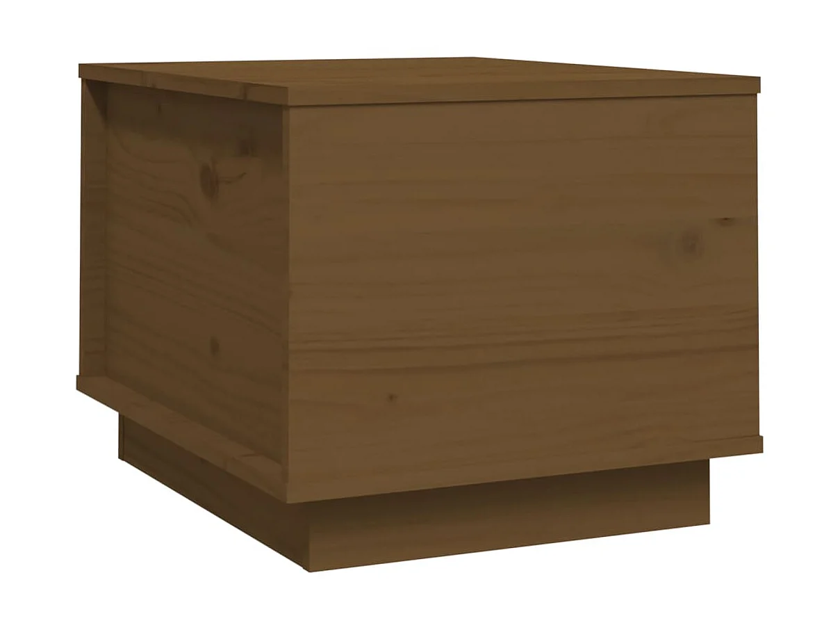 Couchtisch Beistelltisch Honigbraun 40x50x35 cm Massivholz Kiefer -MN18081