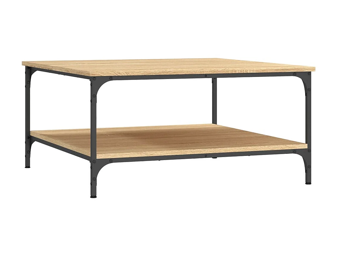 Couchtisch Beistelltisch Sonoma-Eiche 80x80x40 cm Holzwerkstoff -MN10899