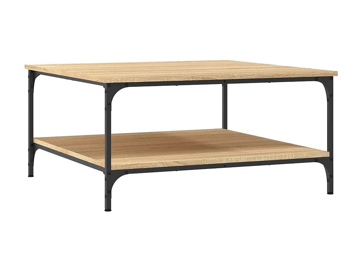 Couchtisch Beistelltisch Sonoma-Eiche 80x80x40 cm Holzwerkstoff -MN10899