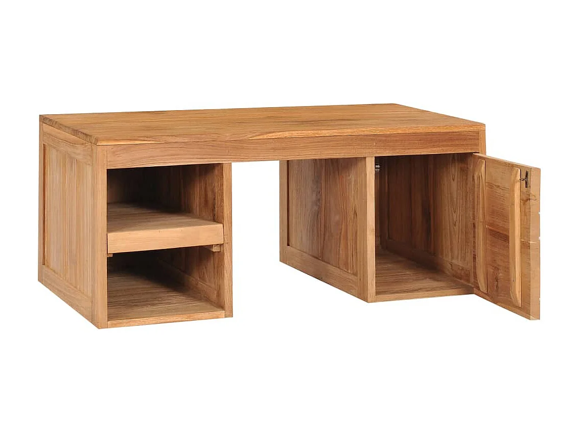 Couchtisch Beistelltisch 90×50×40 cm Massivholz Teak -MN31016