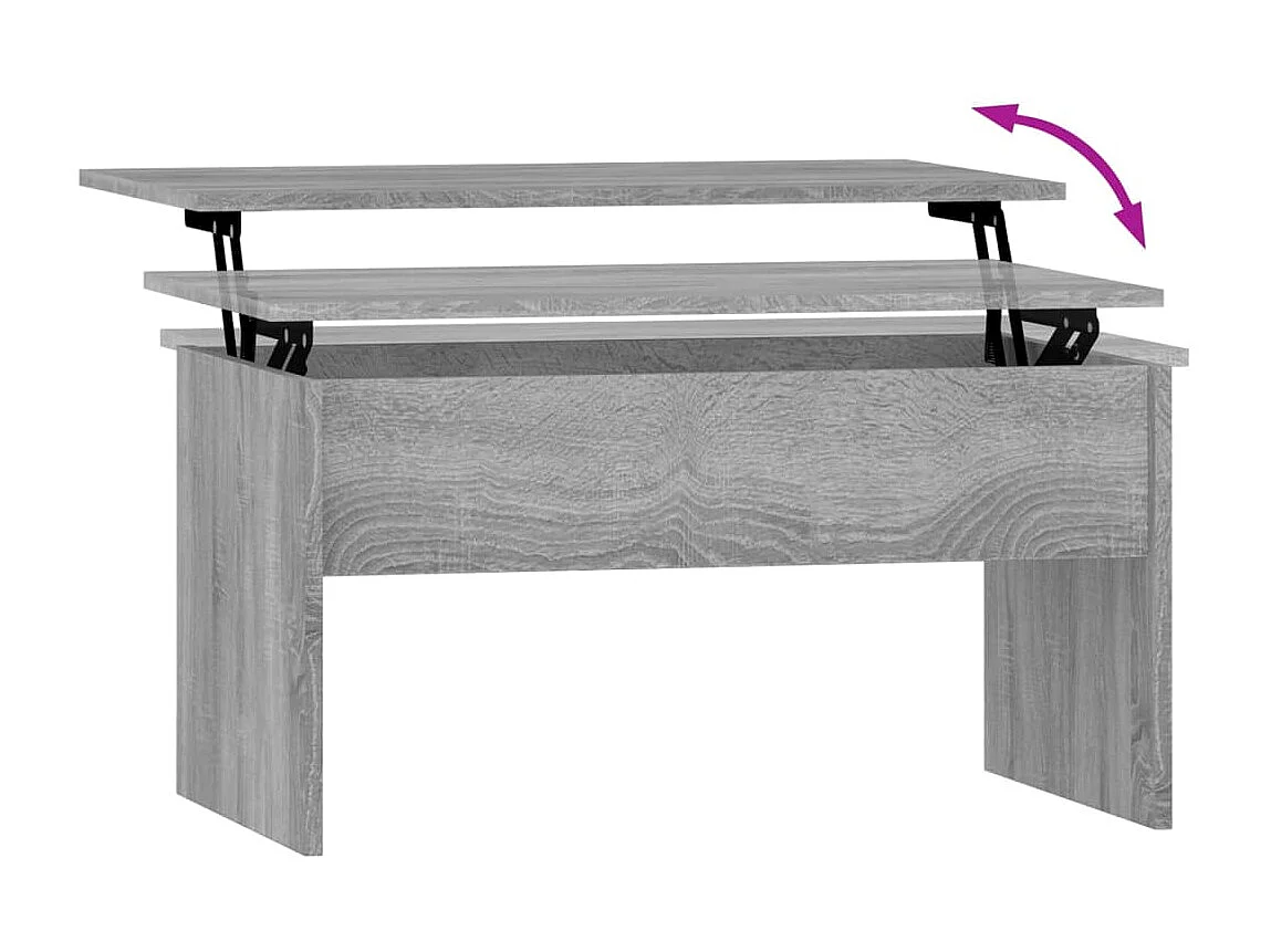 Couchtisch Beistelltisch Grau Sonoma 80x50,5x41,5 cm Holzwerkstoff -MN99603