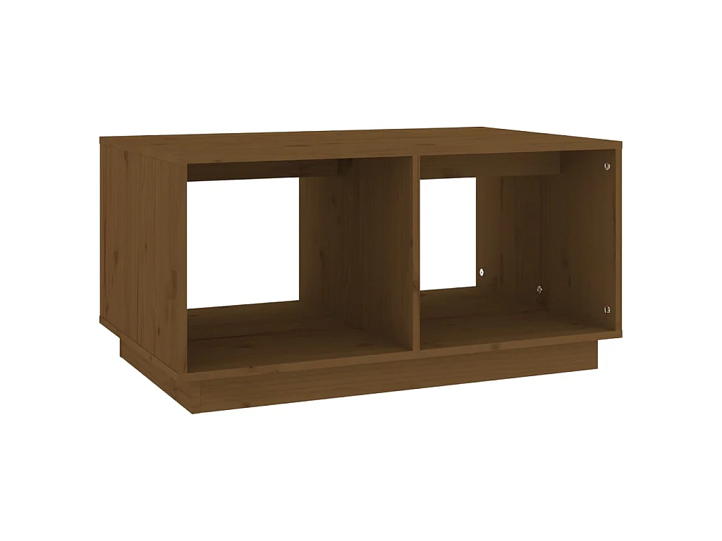 Couchtisch Beistelltisch Honigbraun 80x50x40 cm Massivholz Kiefer -MN73368