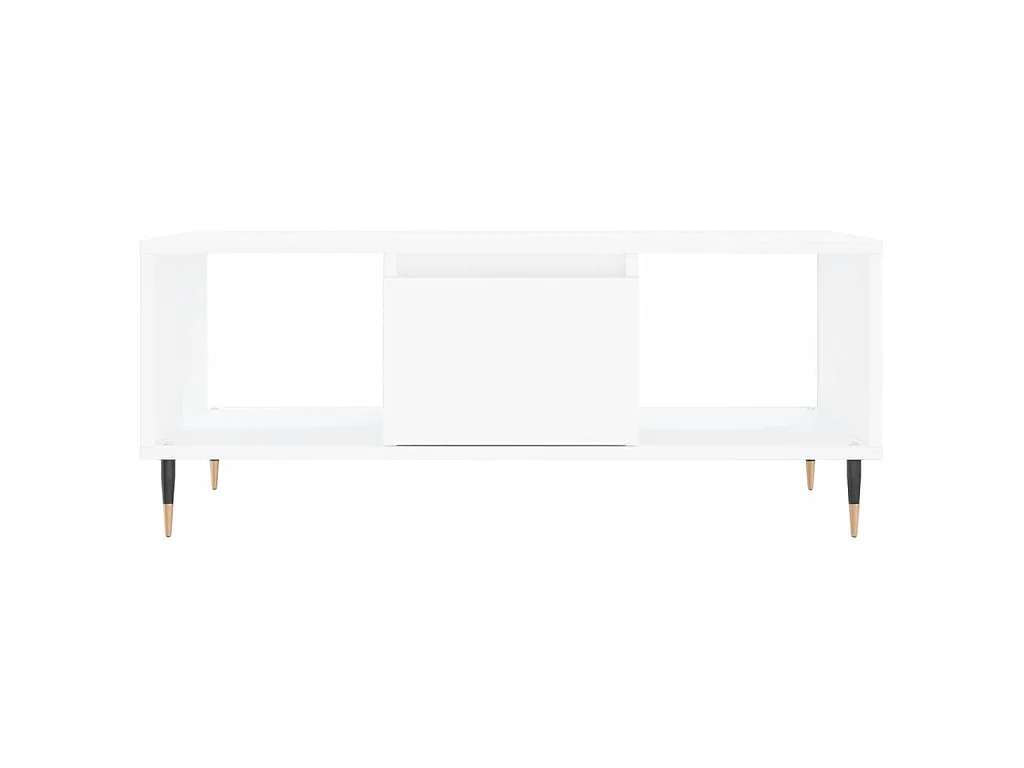 Couchtisch Beistelltisch Weiß 90x50x36,5 cm Holzwerkstoff -MN13263