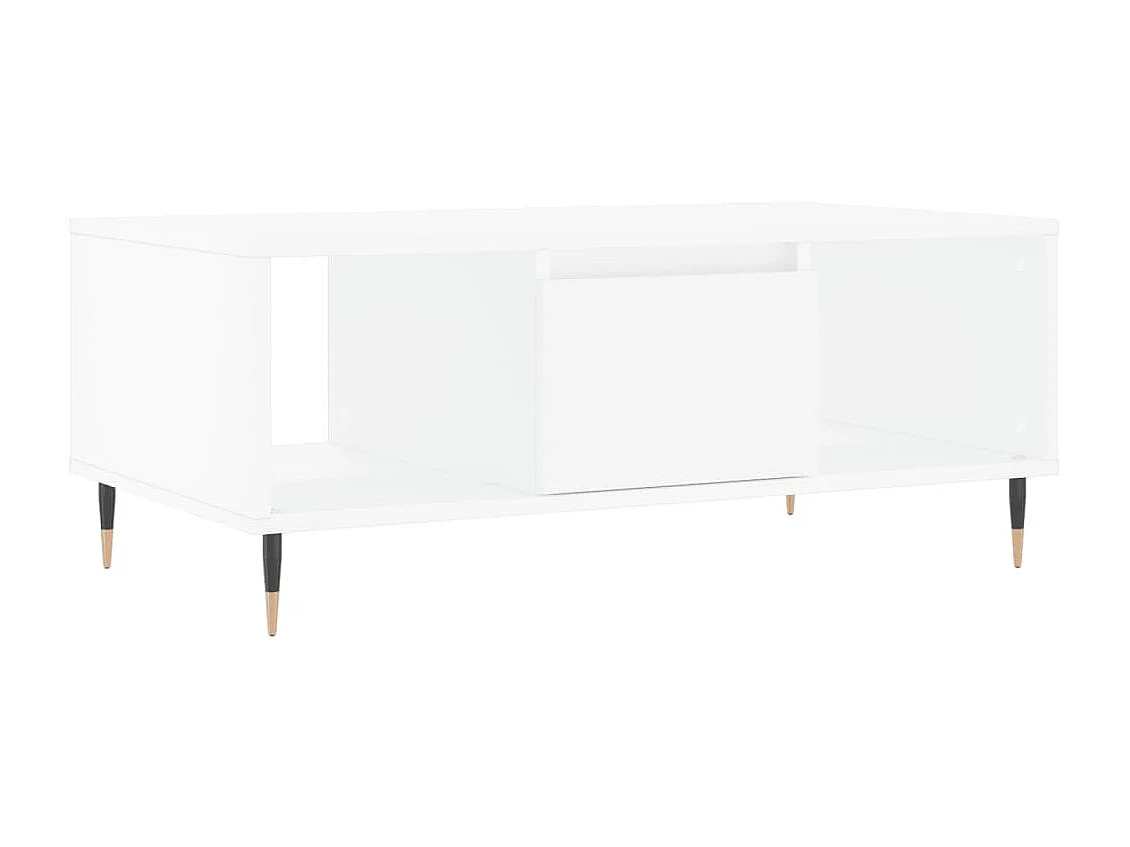 Couchtisch Beistelltisch Weiß 90x50x36,5 cm Holzwerkstoff -MN13263