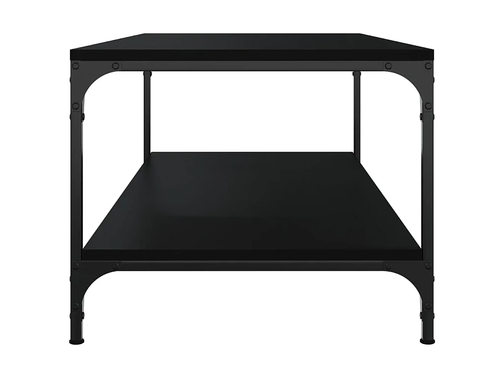 Couchtisch Beistelltisch Schwarz 80x50x40 cm Holzwerkstoff -MN78678