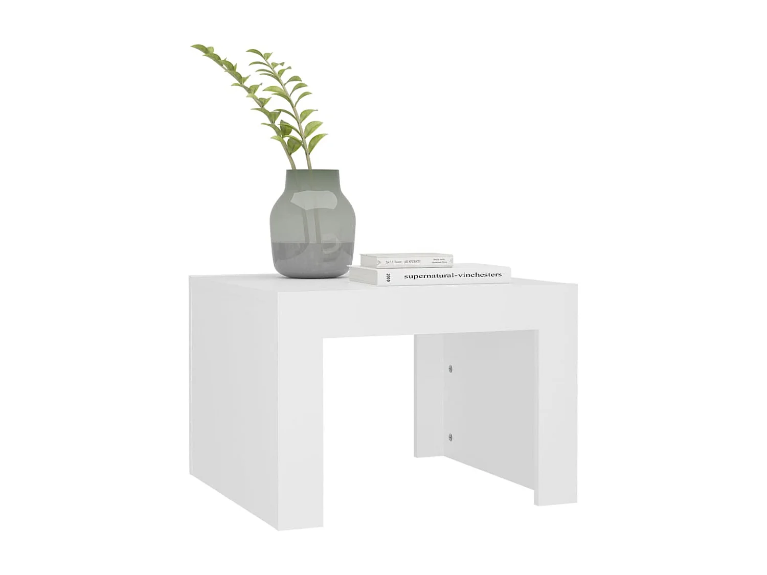 Couchtisch Beistelltisch Weiß 50x50x35 cm Holzwerkstoff -MN15912