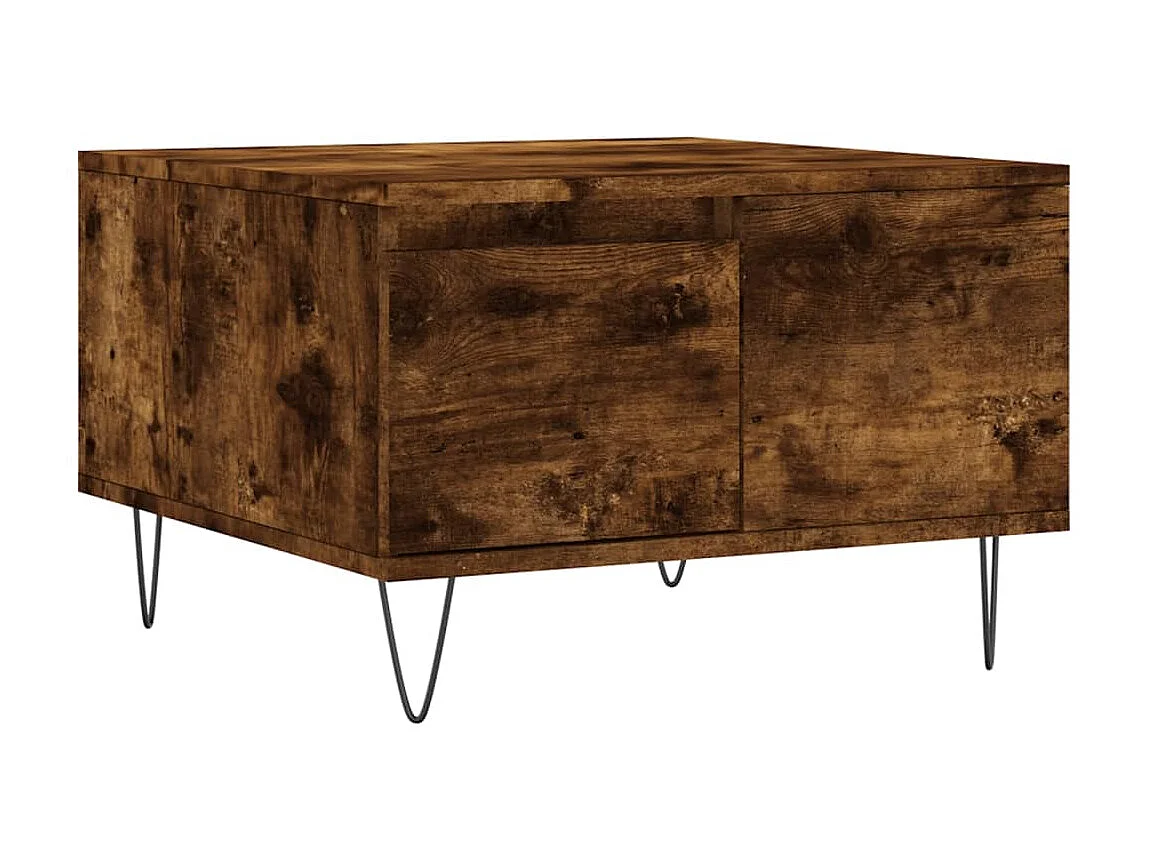 Couchtisch Beistelltisch Räuchereiche 55x55x36,5 cm Holzwerkstoff -MN61616