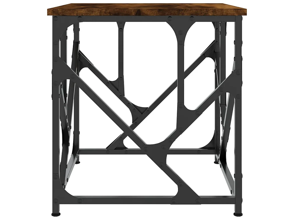 Couchtisch Beistelltisch Räuchereiche 45x45x47,5 cm Holzwerkstoff -MN64635