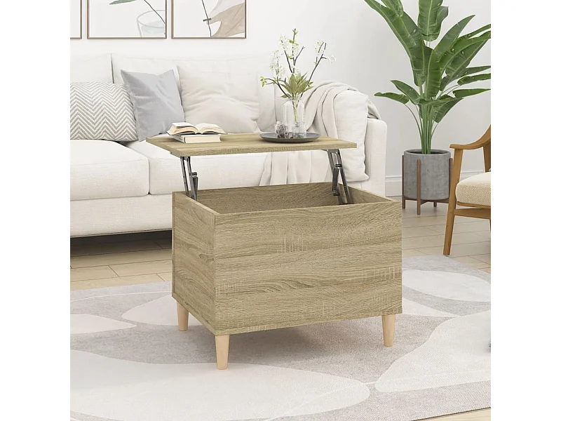 Couchtisch Beistelltisch Sonoma-Eiche 60x44,5x45 cm Holzwerkstoff -MN66093