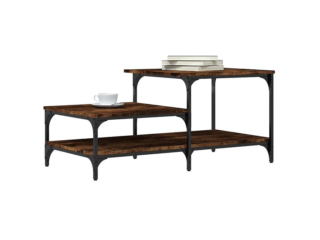 Couchtisch Beistelltisch Räuchereiche 100x50,5x45 cm Holzwerkstoff -MN36967