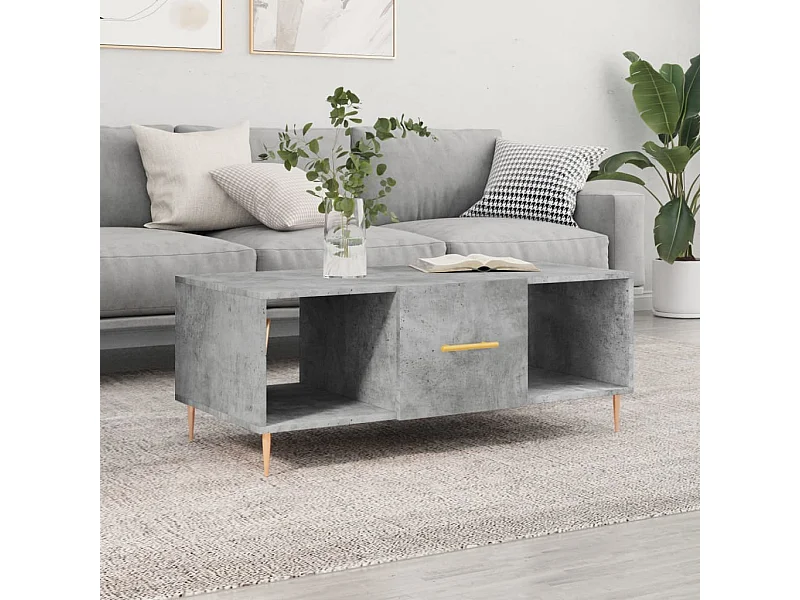Couchtisch Beistelltisch Betongrau 102x50x40 cm Holzwerkstoff -MN45037