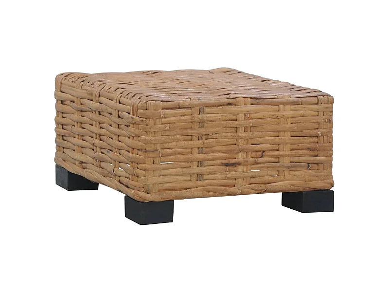 Couchtisch Beistelltisch 47×47×28 cm Natur Rattan -MN28620