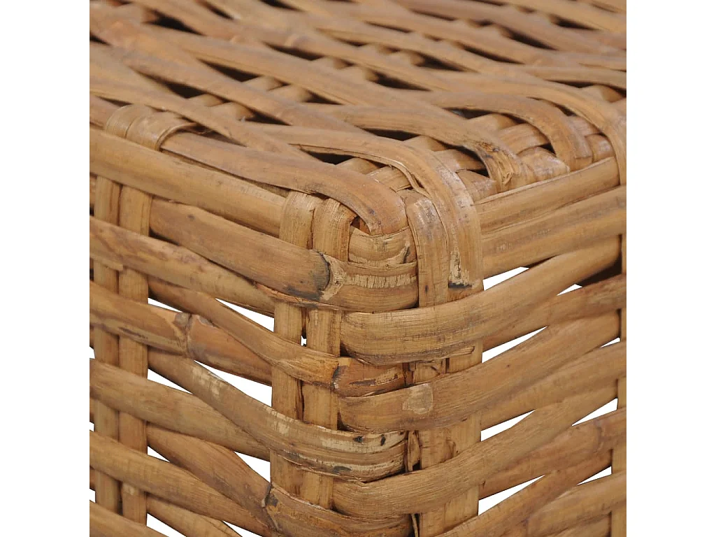 Couchtisch Beistelltisch 47×47×28 cm Natur Rattan -MN28620