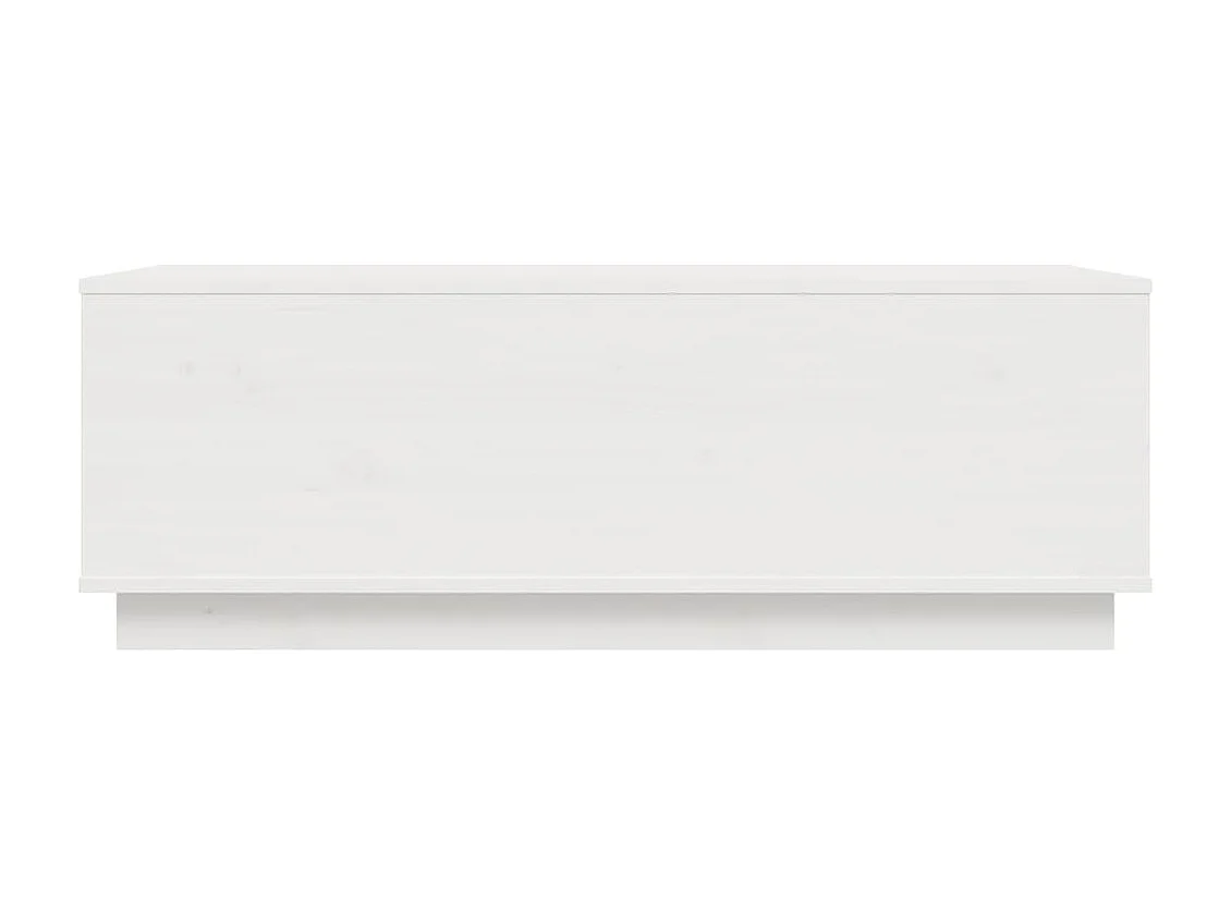 Couchtisch Beistelltisch Weiß 100x50x35 cm Massivholz Kiefer -MN95589