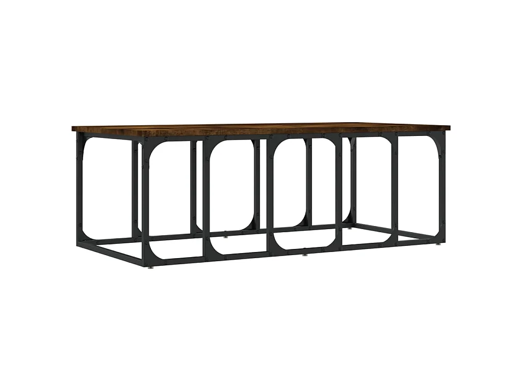 Couchtisch Beistelltisch Räuchereiche 100x50x35,5 cm Holzwerkstoff -MN30741