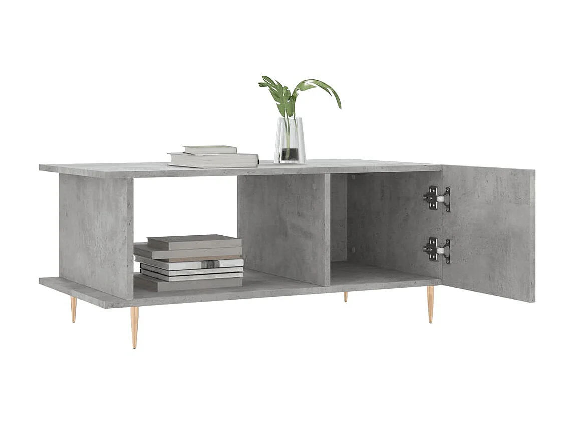 Couchtisch Beistelltisch Betongrau 90x50x40 cm Holzwerkstoff -MN99508