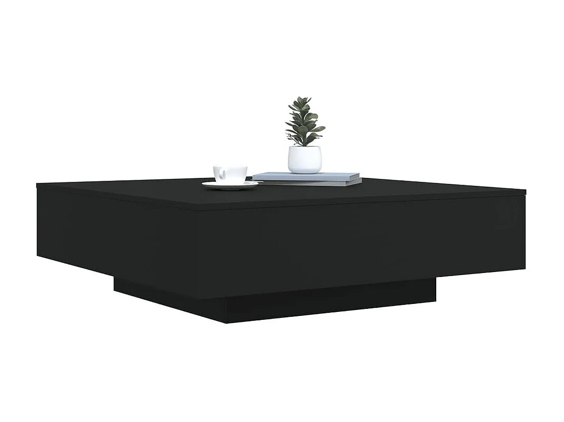 Couchtisch Beistelltisch Schwarz 100x100x31 cm Holzwerkstoff -MN73377