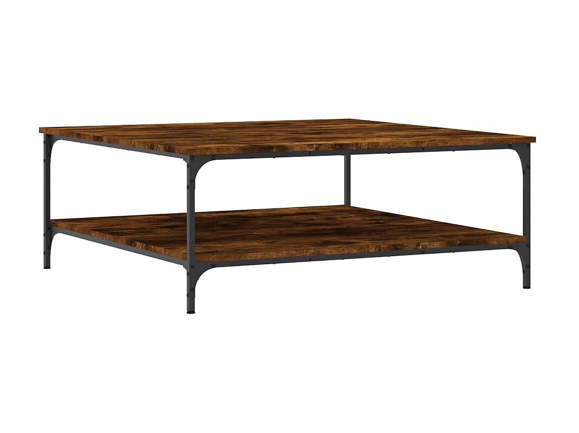 Couchtisch Beistelltisch Räuchereiche 100x100x40 cm Holzwerkstoff -MN62050