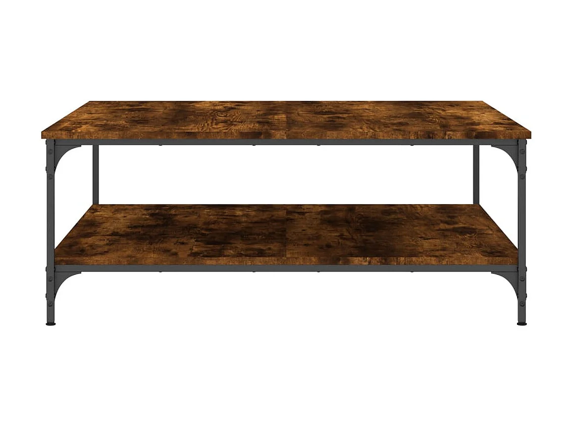 Couchtisch Beistelltisch Räuchereiche 100x100x40 cm Holzwerkstoff -MN62050