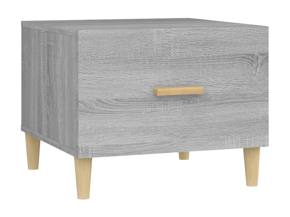 2er-Set Couchtische Beistelltisch Grau Sonoma 50x50x40 cm Holzwerkstoff -MN90605