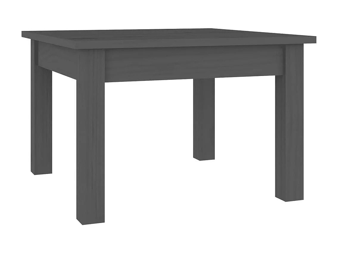 Couchtisch Beistelltisch Grau 45x45x30 cm Massivholz Kiefer -MN28797