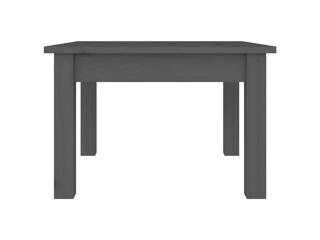 Couchtisch Beistelltisch Grau 45x45x30 cm Massivholz Kiefer -MN28797