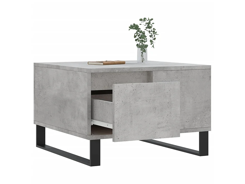 Couchtisch Beistelltisch Betongrau 55x55x36,5 cm Holzwerkstoff -MN48026