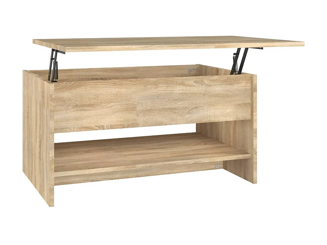 Couchtisch Beistelltisch Sonoma-Eiche 80x50x40 cm Holzwerkstoff -MN35713