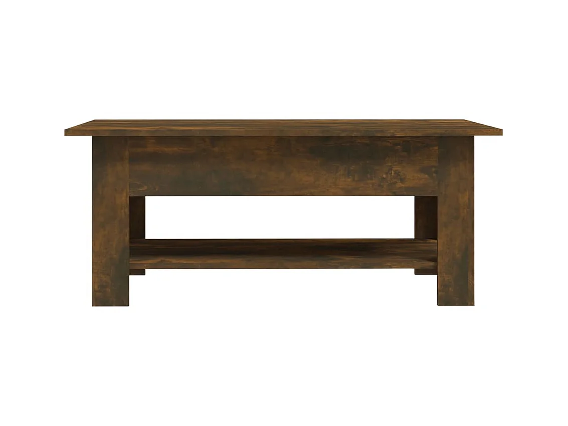 Couchtisch Beistelltisch Räuchereiche 102x55x42 cm Holzwerkstoff -MN93046
