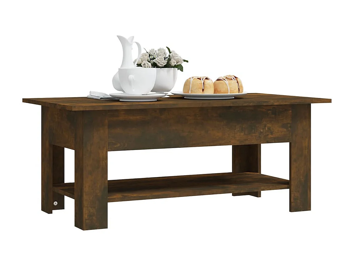 Couchtisch Beistelltisch Räuchereiche 102x55x42 cm Holzwerkstoff -MN93046