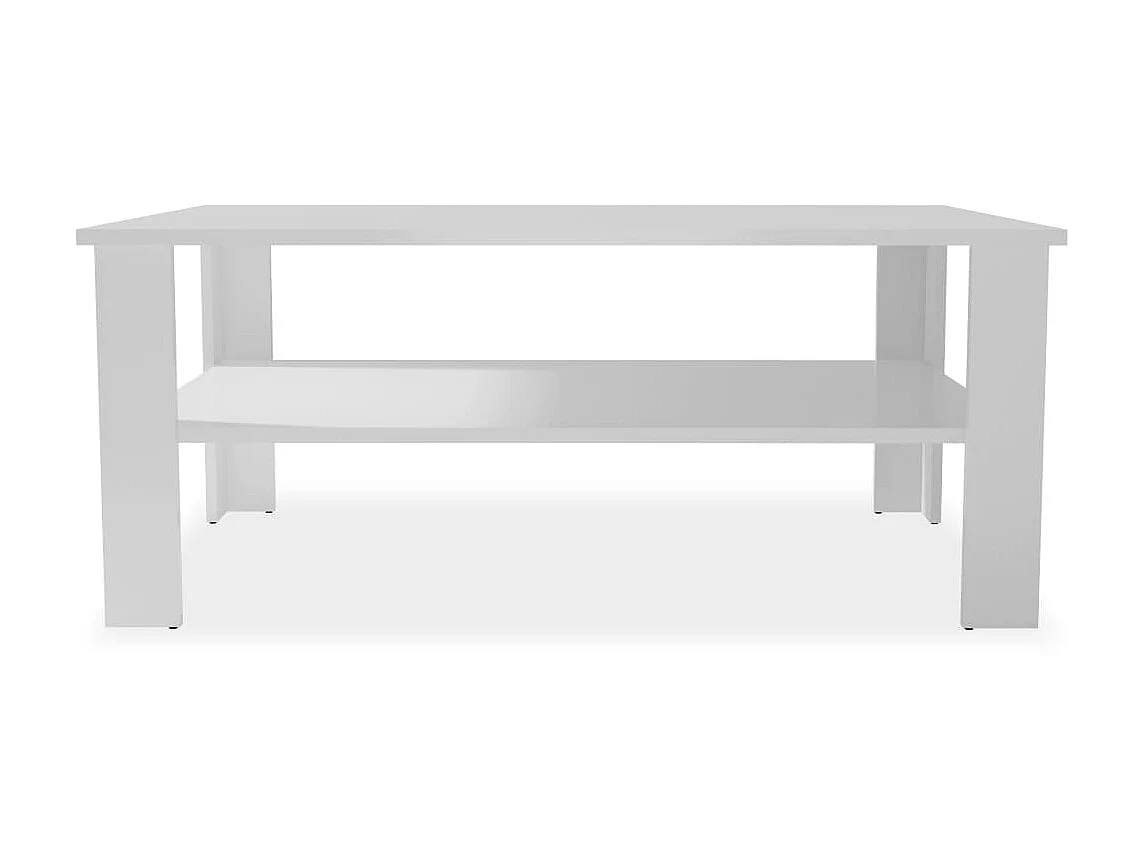 Couchtisch Beistelltisch Holzwerkstoff 100x59x42 cm Weiß -MN40453