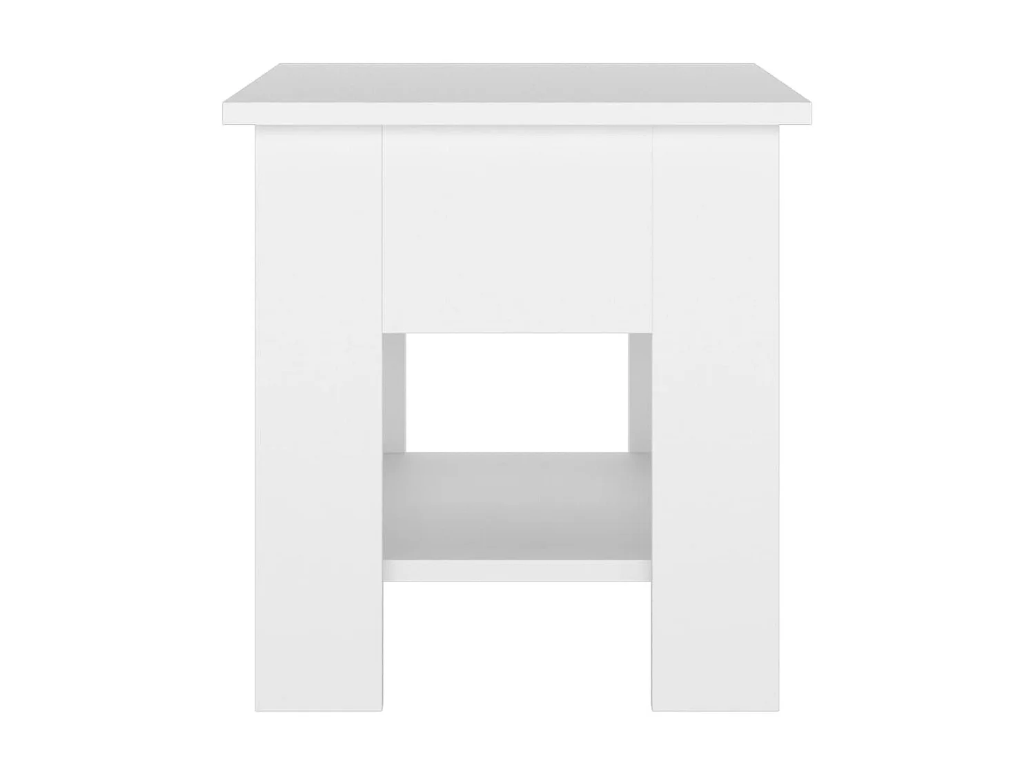 Couchtisch Beistelltisch Weiß 40x40x42 cm Holzwerkstoff -MN22370