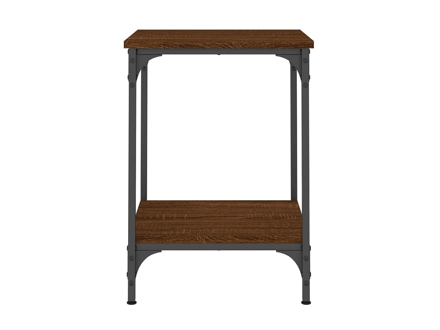 Couchtisch Braun Beistelltisch Eichen-Optik 40x40x55 cm Holzwerkstoff -MN20754