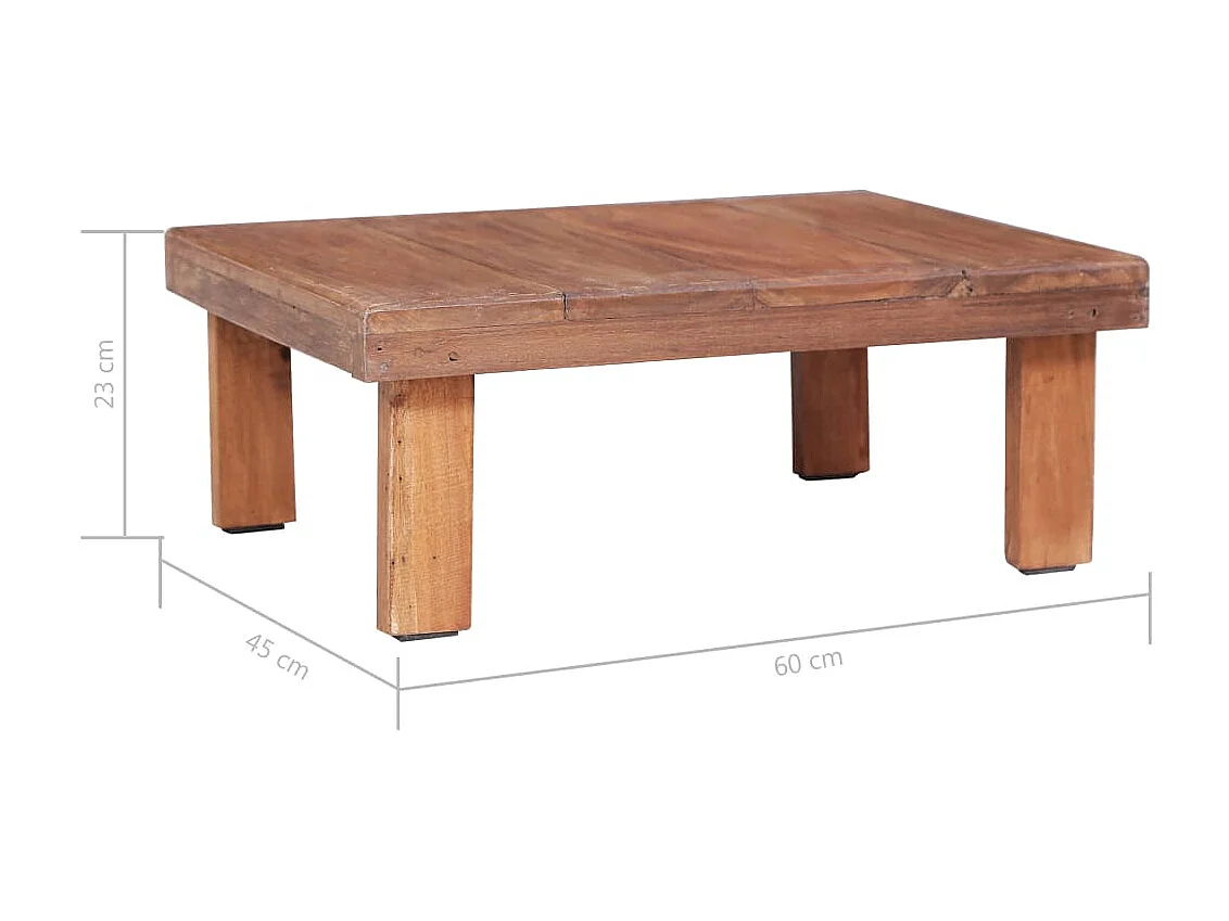 Couchtisch Beistelltisch 60x45x23 cm Altholz Massiv -MN83857