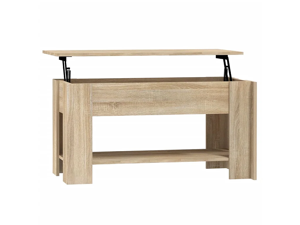 Couchtisch Beistelltisch Sonoma-Eiche 101x49x52 cm Holzwerkstoff -MN35032