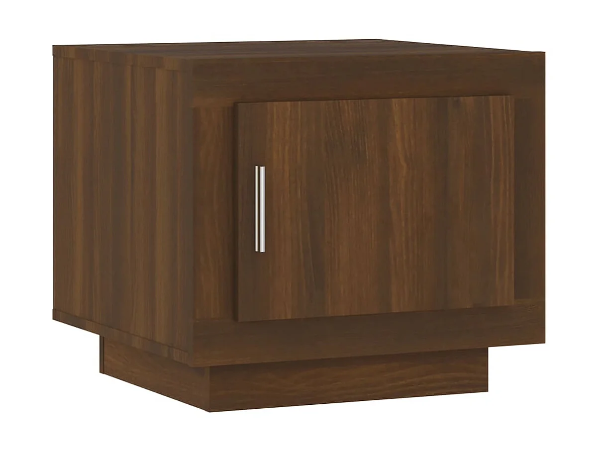 Couchtisch Braun Beistelltisch Eichen-Optik 51x50x45 cm Holzwerkstoff -MN88881