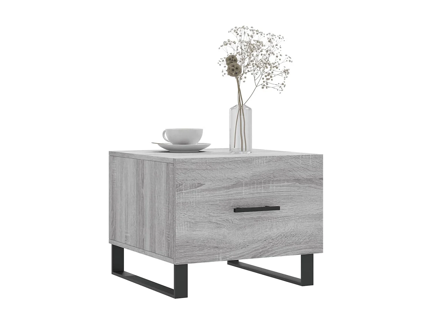 Couchtisch Beistelltisch Grau Sonoma 50x50x40 cm Holzwerkstoff -MN69578