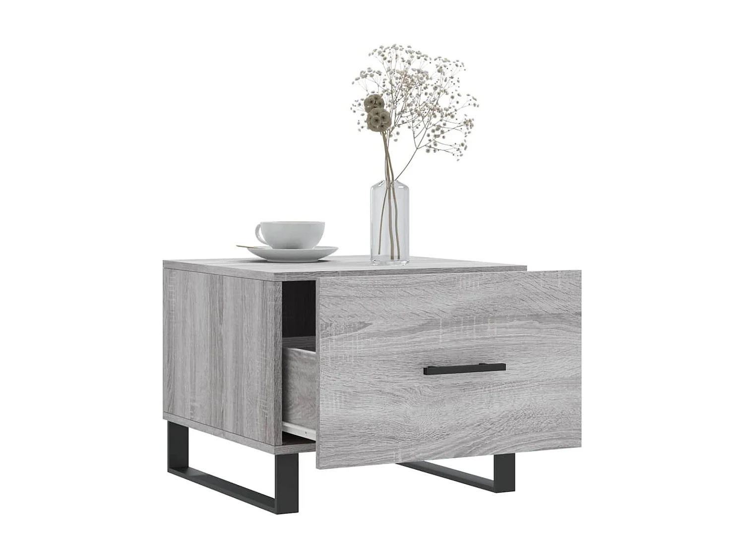 Couchtisch Beistelltisch Grau Sonoma 50x50x40 cm Holzwerkstoff -MN69578