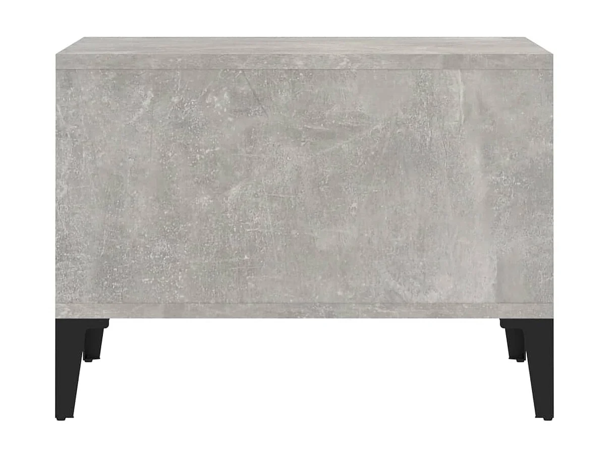 Couchtisch Beistelltisch Betongrau 60x50x36,5 cm Holzwerkstoff -MN25551