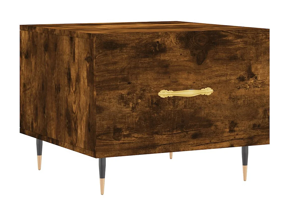 Couchtisch Beistelltisch Räuchereiche 50x50x40 cm Holzwerkstoff -MN68894