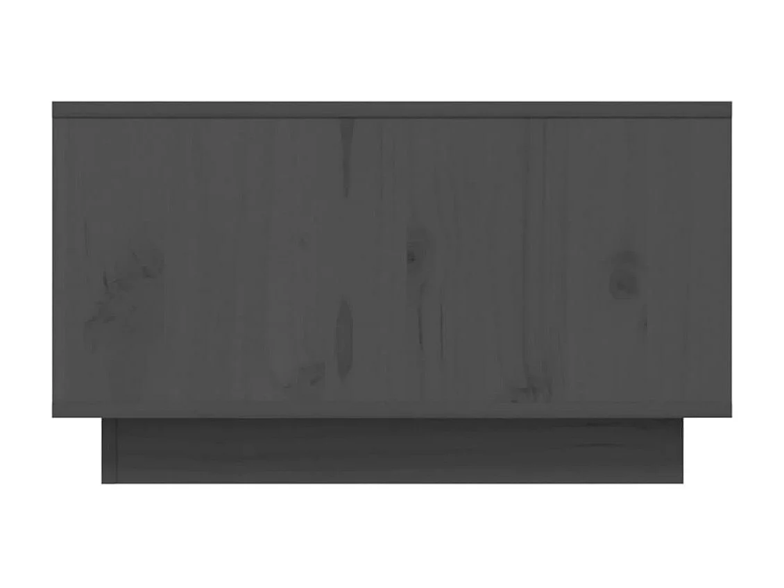 Couchtisch Beistelltisch Grau 55x56x32 cm Massivholz Kiefer -MN83619