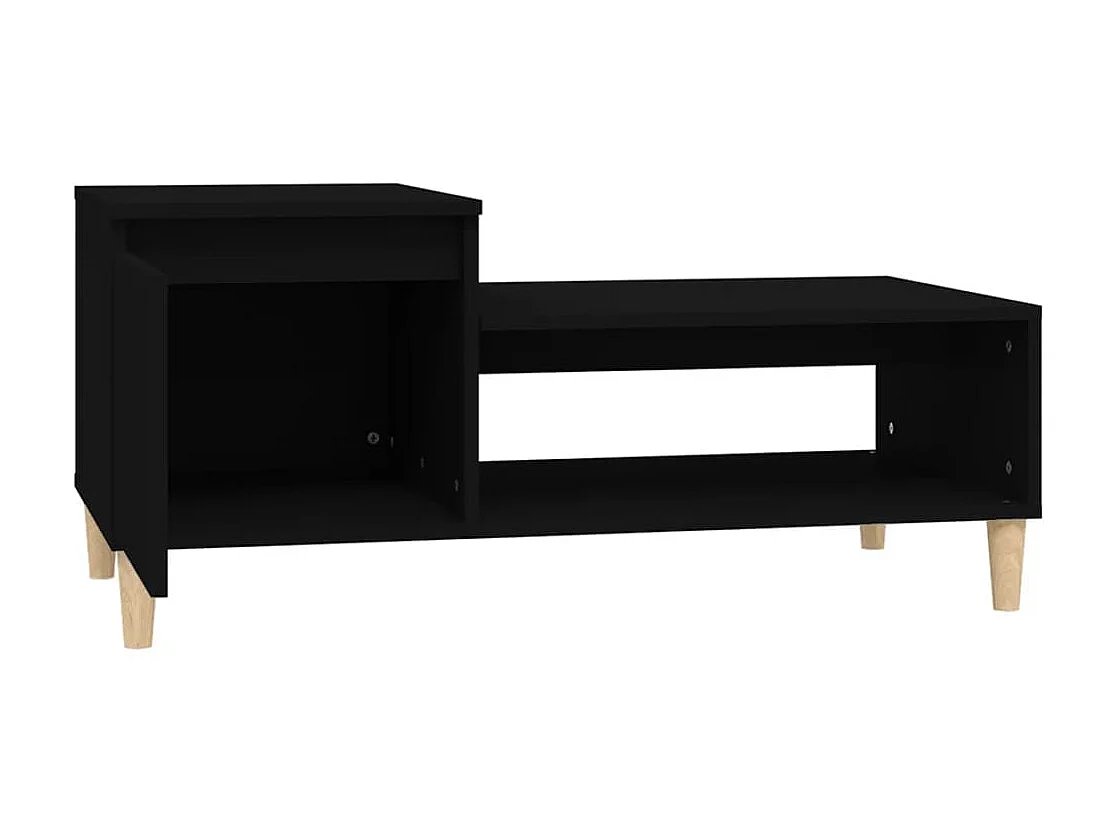 Couchtisch Beistelltisch Schwarz 100x50x45 cm Holzwerkstoff -MN88256