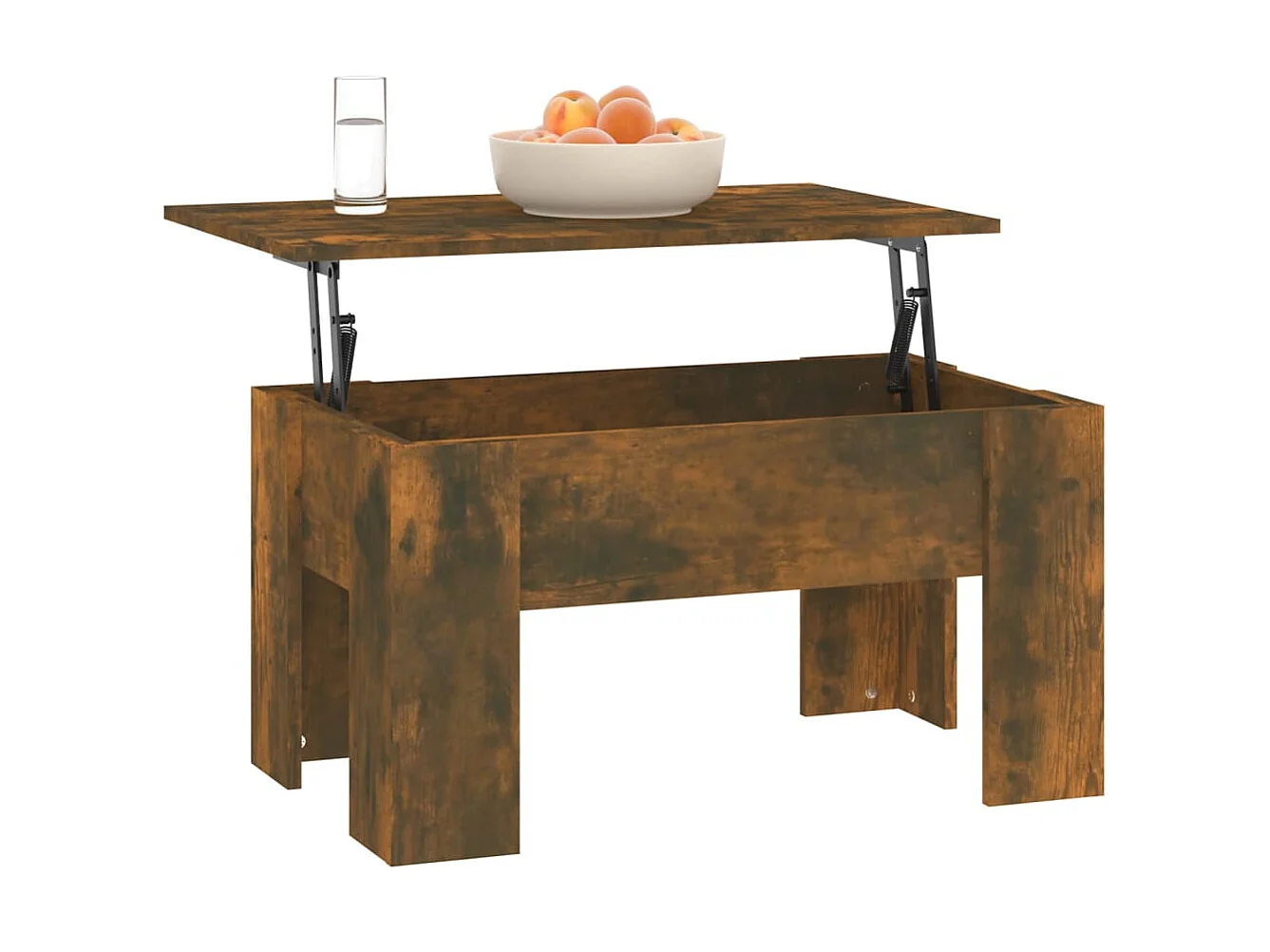 Couchtisch Beistelltisch Räuchereiche 79x49x41 cm Holzwerkstoff -MN23805