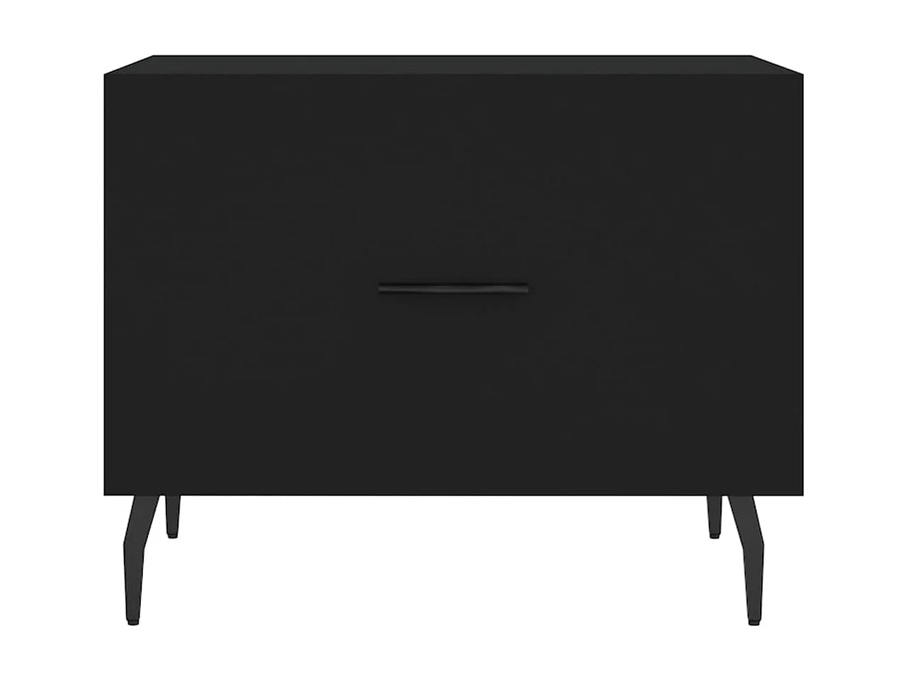 2er-Set Couchtische Beistelltisch Schwarz 50x50x40 cm Holzwerkstoff -MN95978