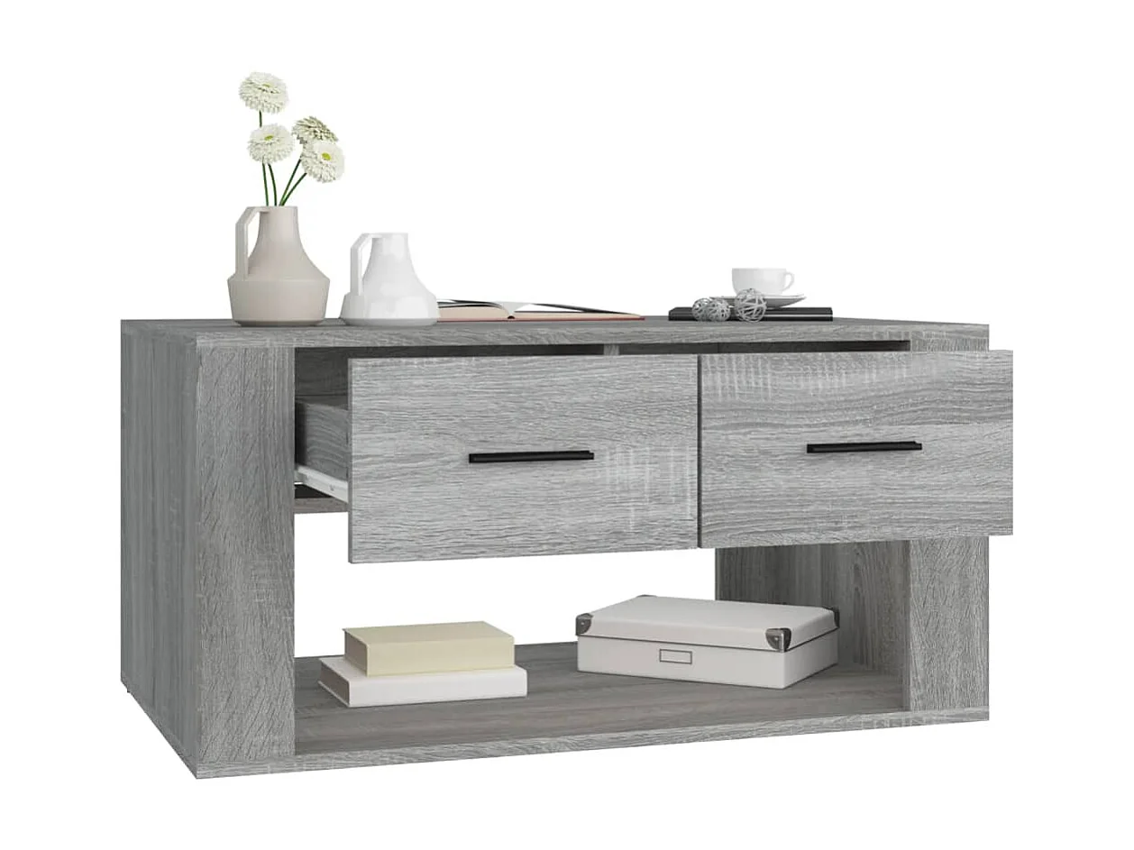 Couchtisch Beistelltisch Grau Sonoma 80x50x40 cm Holzwerkstoff -MN79408