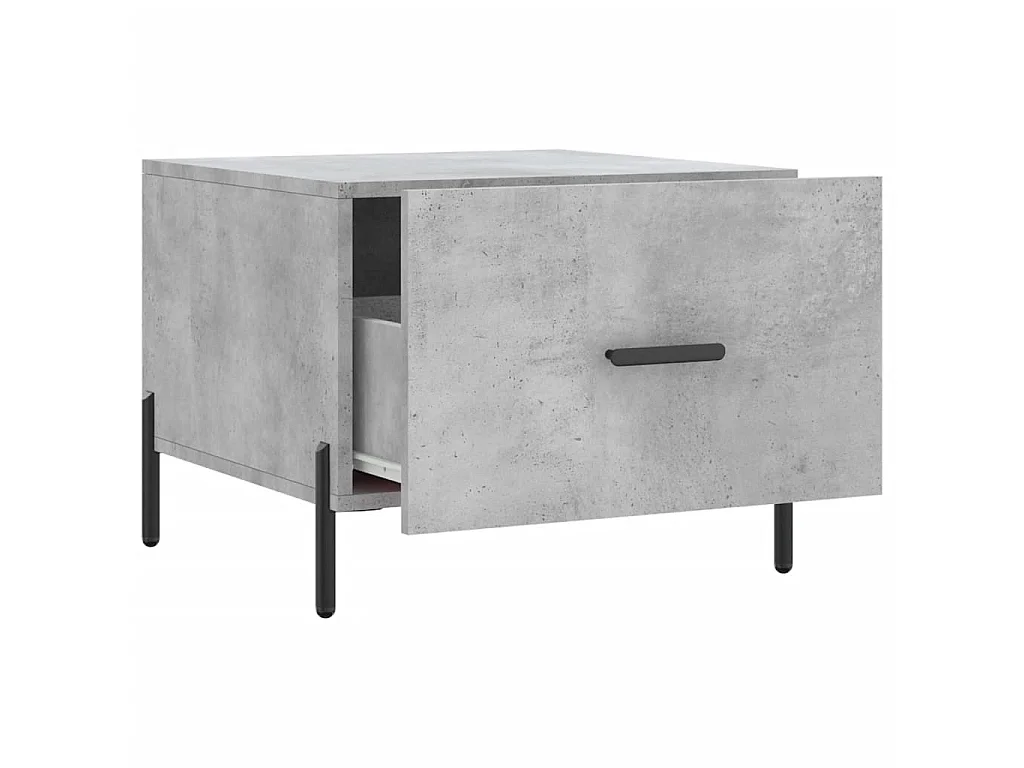 Couchtisch Beistelltisch Betongrau 50x50x40 cm Holzwerkstoff -MN50943