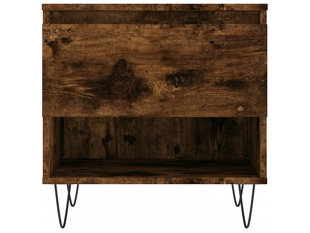 Couchtisch Beistelltisch Räuchereiche 50x46x50 cm Holzwerkstoff -MN31190