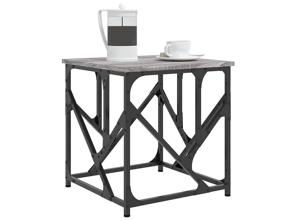 Couchtisch Beistelltisch Grau Sonoma 45x45x47,5 cm Holzwerkstoff -MN96700